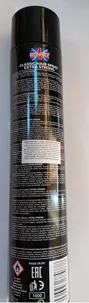 Spray di fissaggio dei capelli «Salon Premium Professional Hair Spray - Extra Strong / Hialuronic Acid» — foto 5 dell'alert A12/00730/23