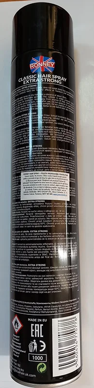 Spray di fissaggio dei capelli «Salon Premium Professional Hair Spray - Extra Strong / Hialuronic Acid» — foto 6 dell'alert A12/00730/23
