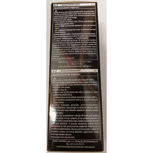 Tinture per capelli «Salonplex Professional Performance hair dye» — foto 2 dell'alert SR/01922/25