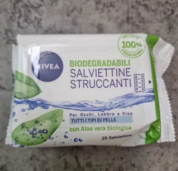 Salviettine per la rimozione del trucco «Salviettine struccanti biodegradabili» — foto 1 dell'alert A12/01449/23