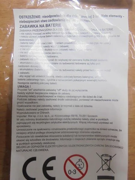 Aeroplano giocattolo in plastica «Samolot [Aeroplane]» — foto 3 dell'alert A12/1010/17