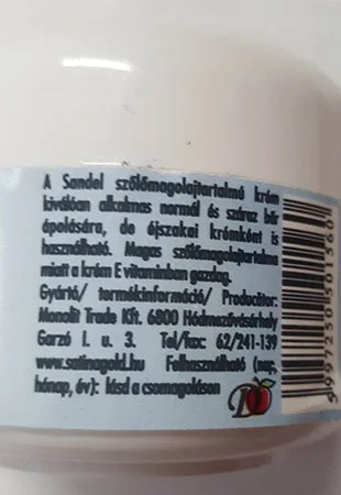 Crema viso «Sandel cream» — foto 2 dell'alert A12/01866/23