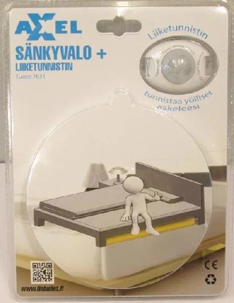 Luce del letto «Sänkyvalo + Liiketunnistin» (Axxel)