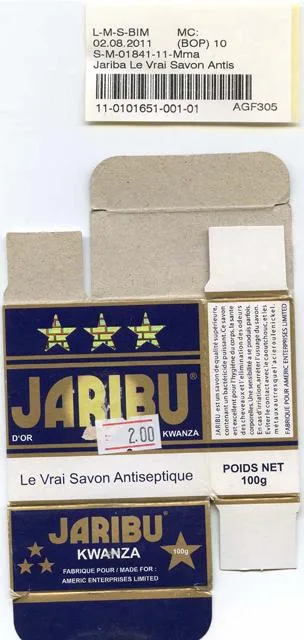 Sapone Jaribu Le Vrai Savon Antiseptique (Jaribu The — foto 1 dell'alert 0309/12