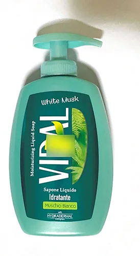 Sapone liquido per la mano «Sapone liquido idratante muschio bianco» (Vidal)