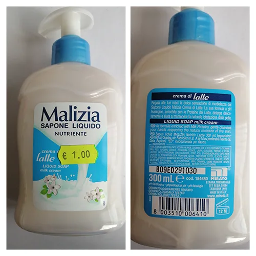 Sapone «Sapone liquido nutriente» (Malizia)