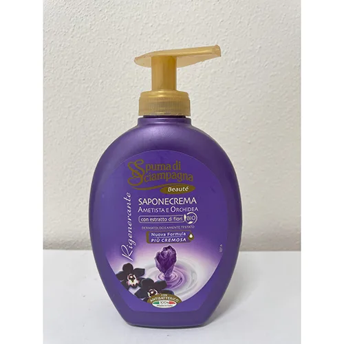 Sapone alla crema «Saponecrema Ametista e Orchidea» (SPUMA DI SCIAMPAGNA)