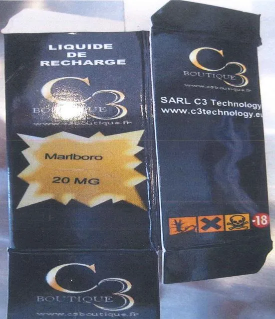 Liquido per sigarette elettroniche «SARL C3 Technology» — foto 2 dell'alert A12/1782/13