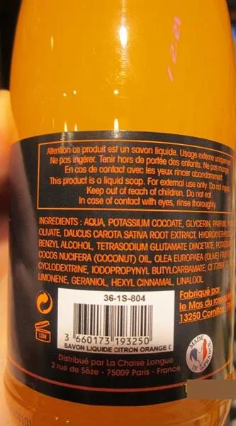 Sapone liquido «Savon liquide - Smoothie citron orange carotte (‘Lemon-orange-carrot smoothie’ liquid so…» (La Petite Épicerie de Paris)