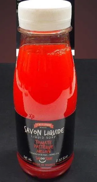 Sapone liquido «Savon liquide - Smoothie Tomate Pastèque Melon (‘Tomato-watermelon-melon smoothie’ liqui…» (La Petite Épicerie de Paris)