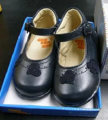 Scarpe da ragazza – "Marino-Hebilla" (fibbia navy) (OLE CON OLE)