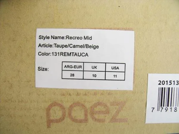Scarpe per bambini (Paez)