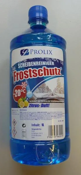 Liquido di lavaggio del parabrezza «Scheibenreiniger Frostschutz» — foto 1 dell'alert A11/0082/17
