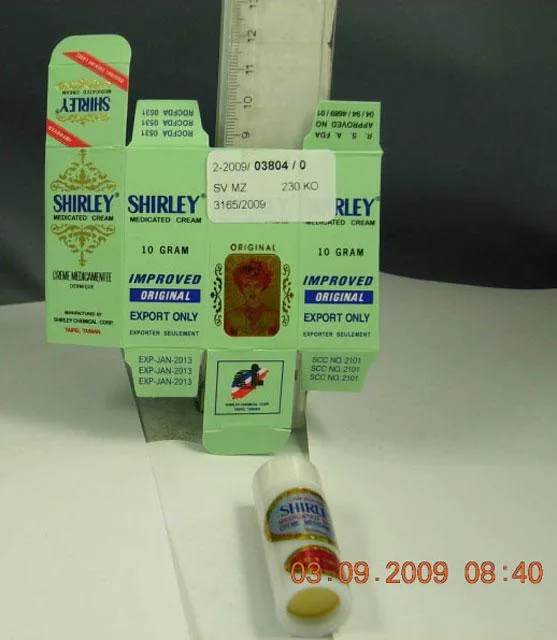 Schiaritore della pelle – Shirley Crema medicata — foto 1 dell'alert 1625/09