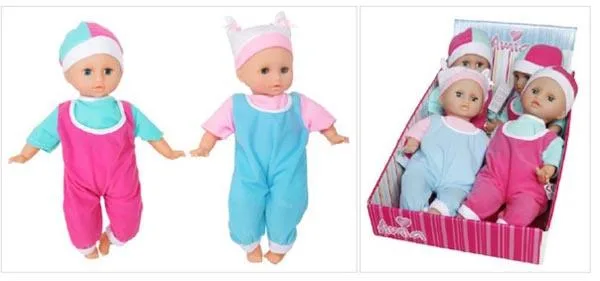 Bambola del bambino «Schlaf-Baby mit Mütze ('Baby doll with hat')» (Amia)