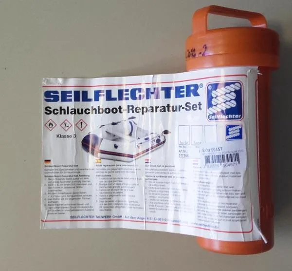 Kit di riparazione «Schlauchboot-Reparatur-Set (Repair kit for inflatable boat)» — foto 1 dell'alert A11/0089/16
