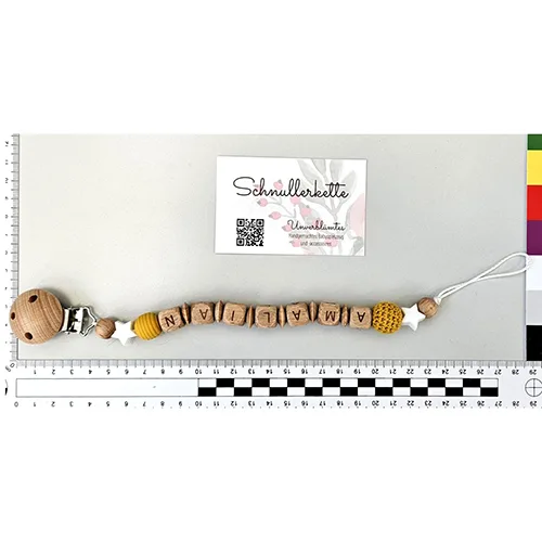 Portasucchietto «Schnullerkette mit Namen "Stern"» (Unverblümtes)