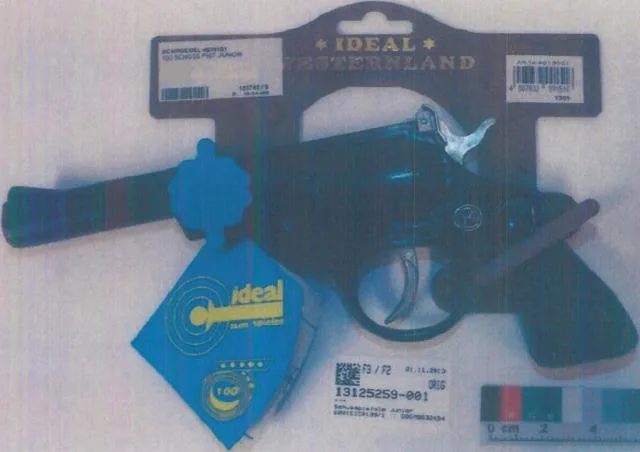 Pistola giocattolo «Schusspistole Junior ("Junior pistol")» (Ideal Westernland)