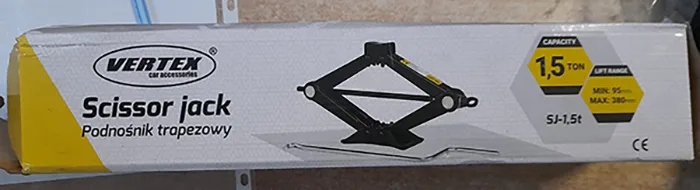 Martinetto a forbice «Scissor jack» — foto 2 dell'alert A11/00019/22