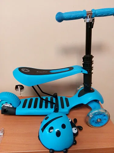 Scooter per bambini con sedile amovibile «Scooter 3 in 1»