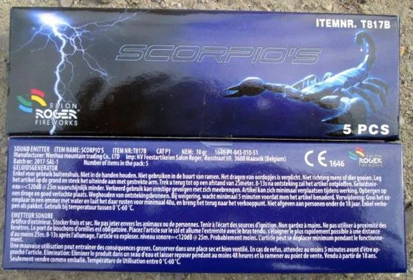 Fuochi d'artificio «Scorpio's» (Salon Roger Fireworks)