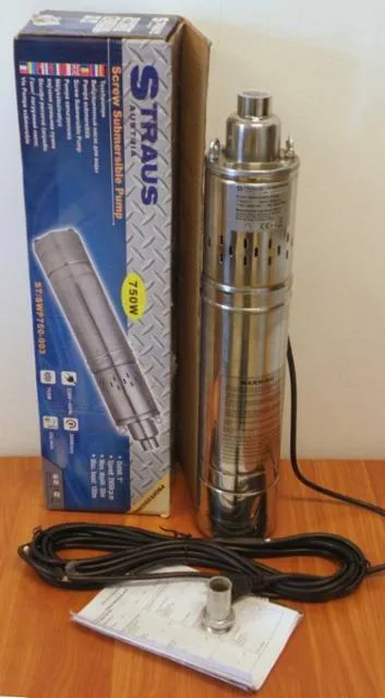Pompa sommergibile «Screw Submersible Pump/ Mélykútszivattyú» (Straus Austria)