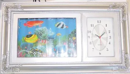 Seabed world lamp lamp move (Lampada immagine in cornice decorata con orologio integrato) — foto 1 dell'alert 0718/06