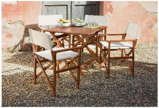 Sedia da giardino – Sedie registi in legno 2 Pack (Tesco)