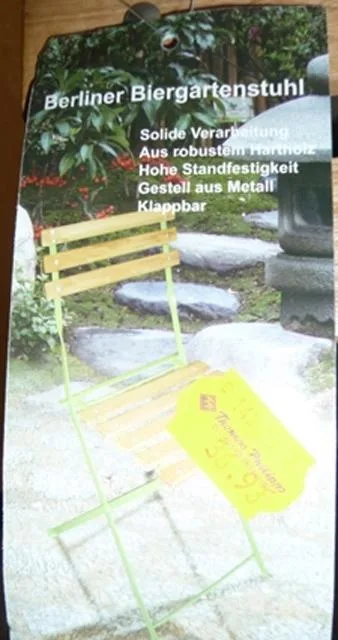 Sedia pieghevole "Berliner Biergartenstuhl" & #13; — foto 2 dell'alert 0636/12