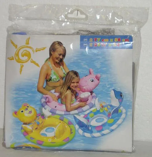 Seggiolino gonfiabile per acqua -Detské nafukovacie sedátko do vody (see-me-sit piscina galleggiante). (INTEX.)