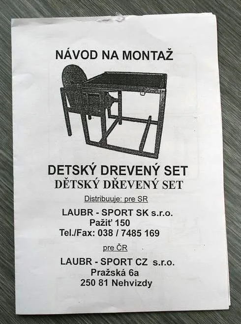 Seggiolone per bambini – Detsky Dreveny Set (insieme di legno per bambini) — foto 2 dell'alert 0918/08