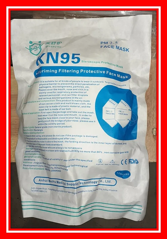 Maschera filtro antiparticolato «Self-priming Filtering Protective Face Mask» — foto 3 dell'alert A12/00775/20