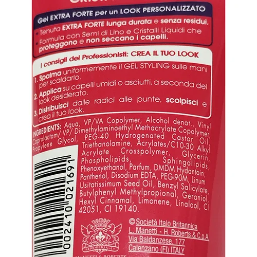 Gel per capelli «Semi di lino e cristalli liquidi» — foto 3 dell'alert A12/03697/24