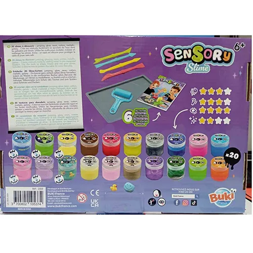 Bavaglino giocattolo «Sensory slime» (BUKI)