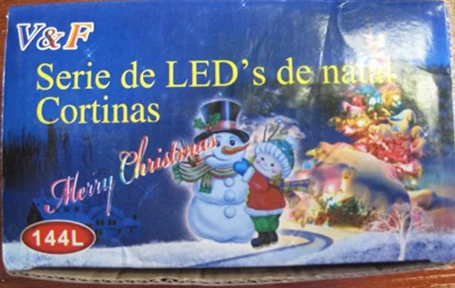 Catena di illuminazione &amp; #13; &amp; #13; «Serie de LED's de Natal Cortinas» (V&amp;F)