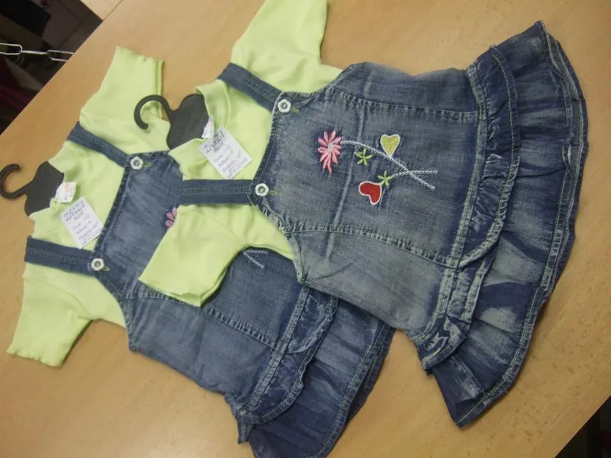 Set abbigliamento per bambini – Set per bambini T-shirt e jeans gonna (Detská súprava Tričko + riflová sukňa) (ALI- KAN BABY)