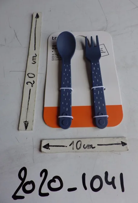Set di posate in bambù per bambini/forchette «Set cuillère fourchette - Mrs Elephant» (Trixie)