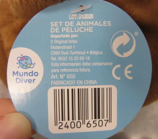 Set di giocattoli morbidi «SET DE ANIMALES DE PELUCHE» (Mundo Diver)