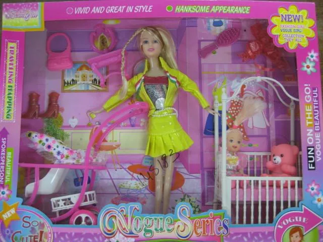 Set di bambole in plastica con accessori (VOGUE)