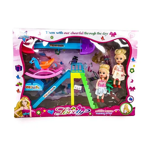 Set di bambole in plastica