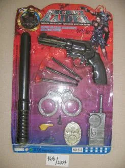 Set di giocattoli di plastica – attrezzature militari/polizia (SECRET RIDER)