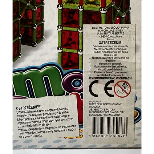 Set di giocattoli magnetici — foto 3 dell'alert SR/01237/25