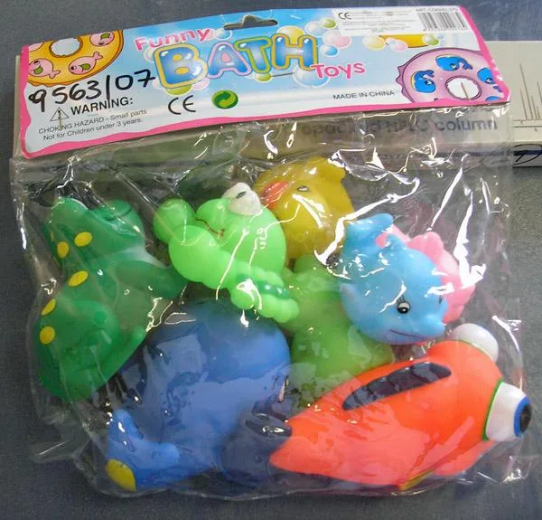 Set di giocattoli spremibili (FUNNY BATH TOYS)