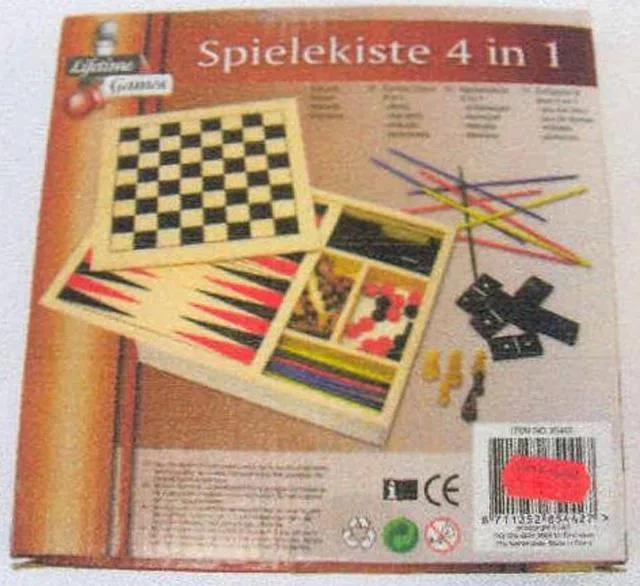 Set di giochi – Giochi Chest 4 in 1 (Spielekiste 4 in 1) (Lifetimes Games)
