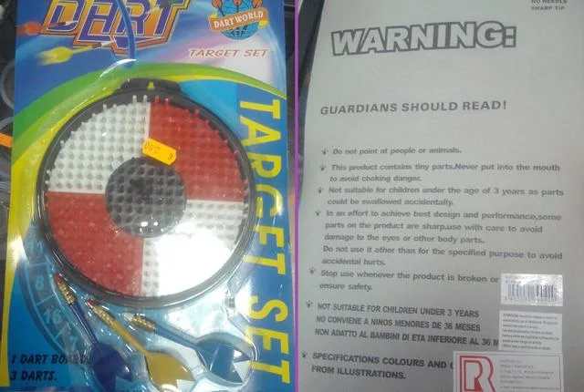 Set di gioco dardo "Dart Target Set" &amp; #13; &amp; #13; (DART WORLD)