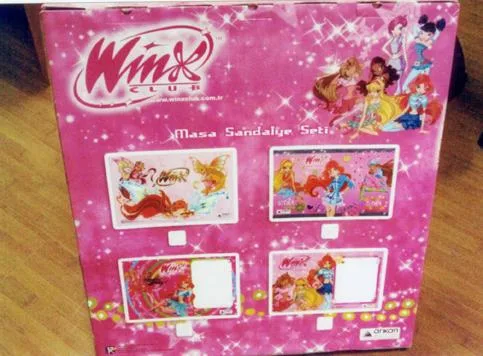 Set di mobili pieghevoli per bambini "Masa Sandalye Seti" (Winx Club – Arikan Accessories – Rainbox)