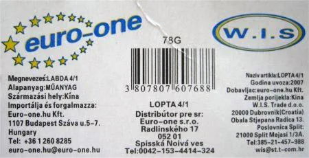 Set di palline – Balls 4/1 (W.I.S. – Euro One)