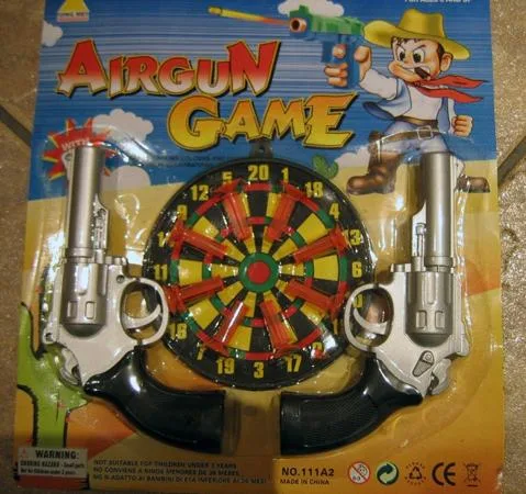 Set di pistole giocattolo con freccette – Airgun Game (Jing Met)