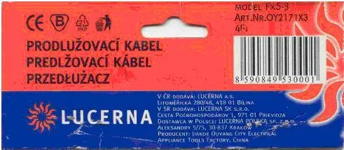 Set di prolunghe – Adattatore elettrico portatile (LUCERNA)