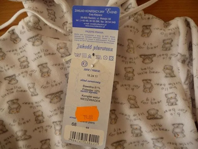 Set di vestiti per bambini – Niedzwiadek (EWA)